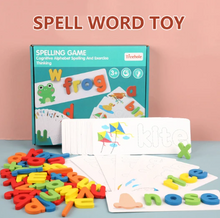 Load image into Gallery viewer, Letter Recognition Word Spelling Toy
