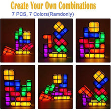 Load image into Gallery viewer, Creative LED Tetris Stackable Desk Lamp/Night Light