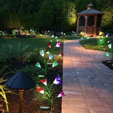 Load image into Gallery viewer, Spring Artificial Lily Solar Garden Stake Lights