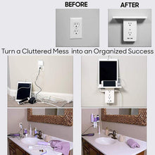 Load image into Gallery viewer, Wall Mount Surge Protector with Shelf