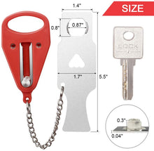 Load image into Gallery viewer, Portable Door Jam Lock