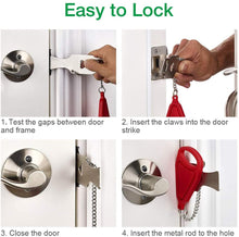 Load image into Gallery viewer, Portable Door Jam Lock