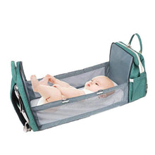Load image into Gallery viewer, Diaper Backpack With Changing Bed