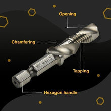 Load image into Gallery viewer, Thread Tap Drill Bits Set