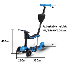 Load image into Gallery viewer, 3-in-1 Transforming Toddler Scooter