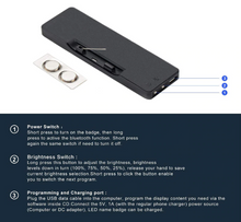 Load image into Gallery viewer, Wireless Bluetooth LED Nametag