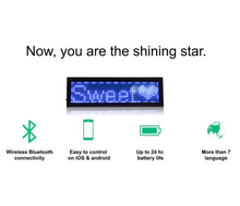 Load image into Gallery viewer, Wireless Bluetooth LED Nametag