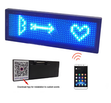 Load image into Gallery viewer, Wireless Bluetooth LED Nametag