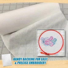 Load image into Gallery viewer, Wash-Away Soluble Embroidery Stabilizer
