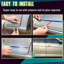Load image into Gallery viewer, Chrome Moulding Trim Car Door Protector