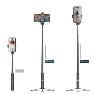 3-in-1 Phantom Bluetooth Selfie Stick with Hidden Tripod