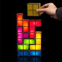 Load image into Gallery viewer, Creative LED Tetris Stackable Desk Lamp/Night Light
