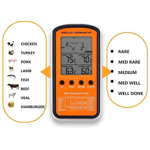 Wireless Dual Probes Food Thermometer