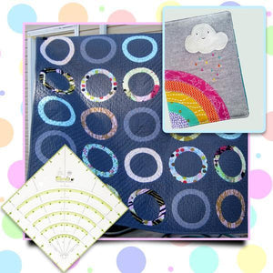 Arcs & Fans Quilt Circle Cutter Ruler