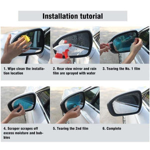 Car Rearview Mirror Rainproof Film