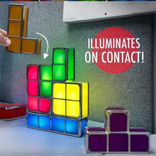 Load image into Gallery viewer, Creative LED Tetris Stackable Desk Lamp/Night Light
