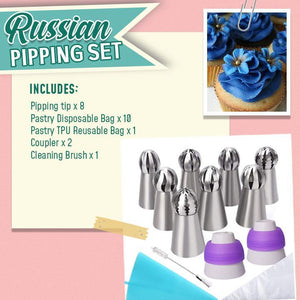 Cake Decor Piping Nozzle Set (8-pc or 22-pc)