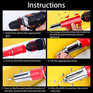 Conversion Head for Electric Rivet Gun