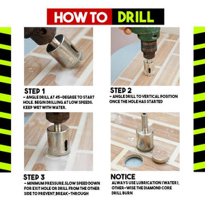 Multi-Tile Hole Drill Bit Set