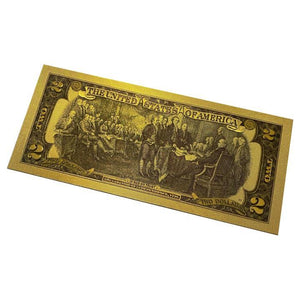 24K Gold Foil USA Money (7 pcs)