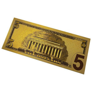 24K Gold Foil USA Money (7 pcs)