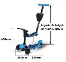 Load image into Gallery viewer, 3-in-1 Transforming Toddler Scooter
