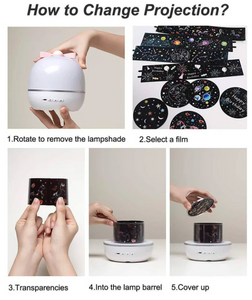 360 Rotation Starry Sky Projector