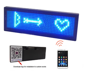 Wireless Bluetooth LED Nametag