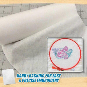 Wash-Away Soluble Embroidery Stabilizer