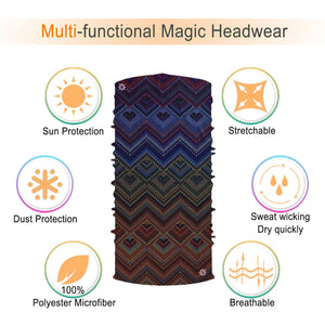 Multifunctional Seamless Head Scarf Bandanas