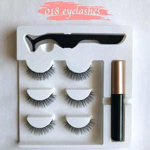 Magnetic Eyelashes and Eyeliner 3 Pairs Set