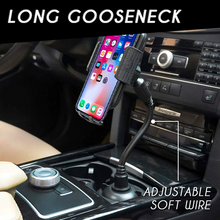 Load image into Gallery viewer, Gooseneck Car Cup Phone Holder
